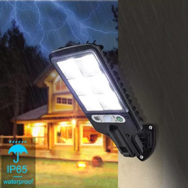 Solar Street Light Outdoor Waterproof with Motion Sensor and Dusk to Dawn for Garden Street, Lawn, Patios and Pathways