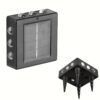 Solar Wall Light waterprof Motion Sensor Light Modern Design Light Solar Wall Light waterprof Motion Sensor Light Modern Design Light for Your Decorate Balcony,Garden,entryway,Back Yard ..(Warm Yellow) (4 Way, 4)