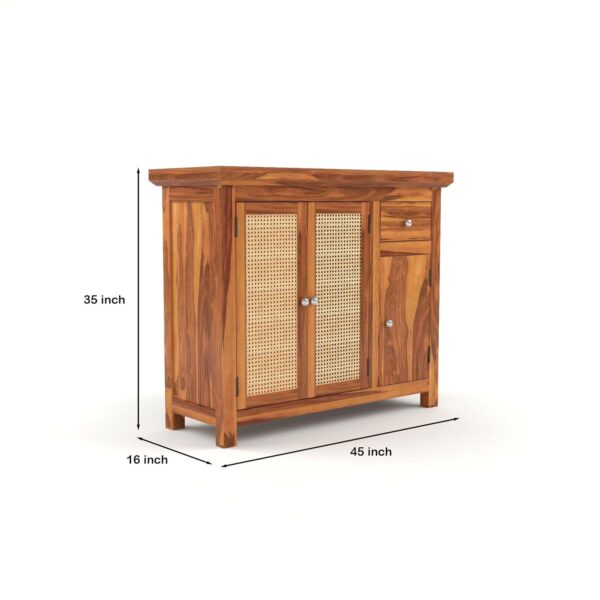 Solid-Sheesham-Wood-Sideboard-Cabinet-for-Living-Room-Wooden-Storage-Cabinet-with-2-Cane-Doors-Drawer-Cabinet-Sideboard-Cabinet-for-Home-Hallway-B-Honey.jpg Solid Sheesham Wood Sideboard Cabinet for Living Room | Wooden Storage Cabinet with 2 Cane Doors, Drawer & Cabinet | Sideboard Cabinet for Home & Hallway | B-Honey