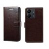 Solimo Flip for Redmi 13c (Faux Leather_Brown)