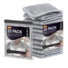 Solitude 25 Pack Non-Scratch Wire Dishcloth, Steel Scrubber for Utensils Cleaning, Multipurpose Wet and Dry Cleaning Dish Wash Cloth Scrubber for Washing Dishes, Sinks, Counters
