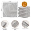 Solitude 25 Pack Non-Scratch Wire Dishcloth, Steel Scrubber for Utensils Cleaning, Multipurpose Wet and Dry Cleaning Dish Wash Cloth Scrubber for Washing Dishes, Sinks, Counters