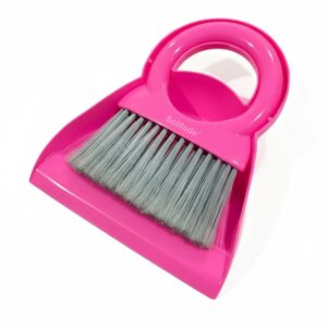 Solitude Small Broom Brush and Dustpan Set Desktop Broom Sweep Cleaning Brush Dust Remover Pan Car Keyboard Cleaning Household Dust Pan