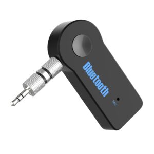 Sounce Bluetooth Receiver/Hands-Free Car Kit, Portable 3.5mm Bluetooth Aux Adapter Wireless Music Streaming for Home, Car Audio System, Headphone, Speaker (Bluetooth 4.2, A2DP, 40 FT Range)