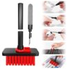 Sounce Cleaning Soft Brush Keyboard Cleaner 5-in-1 Multi-Function Computer Cleaning Sounce Cleaning Soft Brush Keyboard Cleaner 5-in-1 Multi-Function Computer Cleaning Tools Kit Corner Gap Duster Keycap Puller for Bluetooth Earphones,PC, Laptop AirPods Pro Camera Lens (Black)