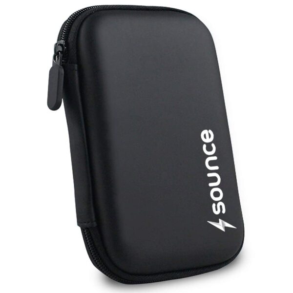 Sounce Hard Disk Drive Pouch case for 2.5" HDD Cover Sounce Hard Disk Drive Pouch case for 2.5" HDD Cover WD Seagate Slim Sony Dell Toshiba (Black)