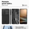 Spigen Optik Armor | Samsung Galaxy S25 Ultra Case [Camera Protection][Air Cushion Protection] Galaxy S25 Ultra Back Cover | TPU+PC - Black