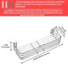 Stainless Steel Bathroom Shelf for Wall, Bathroom Rack, Wall Mount Rack for Kitchen, Bathroom Accessories and Organizer (Silver,12X5 Inches) Set-1