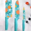 Stainless Steel Kitchen Knife Set, Kitchen Knife for Cooking, Cutting, Stainless Steel Kitchen Knife Set, Kitchen Knife for Cooking, Cutting, Slicing, Chopping, Kitchen Knives Set, 3 Pieces Chef Knife Set with Color Coating and Non-Slip Handle