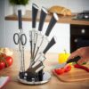 Stainless-Steel-Kitchen-Knife-Set-with-Rotating-Black-Stand-7-Piece-Professional-Kitchen-Knife-Set-Rotating-Holder-Precision-Sharp-Chef-Knives.jpg Stainless Steel Kitchen Knife Set with Rotating Black Stand & 7 Piece Professional Kitchen Knife Set Rotating Holder Precision Sharp Chef Knives