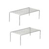 Stainless Steel Utensils Dish Rack/Multipurpose Rustproof Shelf/Storage Shelves/Stand For Home Stainless Steel Utensils Dish Rack/Multipurpose Rustproof Shelf/Storage Shelves/Stand For Home & Kitchen Cabinet, Cupboard & Pantry (Pack Of 2, Nhsp, Under Cabinet, Floating Shelves)