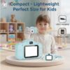 Storio Kids Digital Camera Toy 3.0MP 1080P HD Video Camera with 2-Inch Screen | USB Rechargeable Mini Camera | Educational Toy & Birthday Gift for Boys & Girls Age 3–12 | Supports 32GB SD Card - Blue