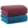 Story@Home Towels for Bath Large Size | Microfiber Towels for Bath | Towel Set of 2 | 400 GSM | 70 x 140 cm | Pink and Blue | Bath Towels for Men, Women & Kids | Gym Towel | Perfect for Everyday Use