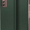 Stylish Leather Case with Built-in Card Slot Flip Cover Compatible with Samsung Galaxy Z Fold 6 5G (Green)
