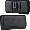 TDG Pu Leather Pouch Cover Holster Belt Clip Case Magnetic Cover Compatible for Apple iPhone Latest mobiles (iPhone 16 Pro)