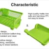 TEKCOOL-Plastic-Durable-Kitchen-Drainer-Dish-Rack-OrganizerDrying-Tray-Dish-Rack-with-Drying-Tray-Green-45-x-32-x-18-cm-Green.jpg TEKCOOL Plastic Durable Kitchen Drainer Dish Rack Organizer/Drying Tray, Dish Rack with Drying Tray (Green, 45 x 32 x 18 cm, Green)