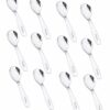 TIARA 12Pc Masala Spoon Heavy Guage Stainless Steel Small Spoon TIARA 12Pc Masala Spoon Heavy Guage Stainless Steel Small Spoon Mini Spoon for Masala Containers Spoon Set for Home/Kitchen Length 8cm (12Pc)