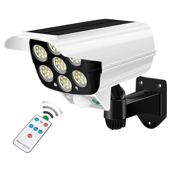 The Difference Solar Lights Outdoor Motion Sensor - 77LED Spotlight Solar Lights Outdoor IP66 Waterproof, Solar Security Lights (Camera Type Solar Light)(Plastic)