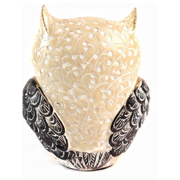 The Spiritual Living Owl Statue for Good Luck II Aesthetic Resin Owl Art Figure Showpiece II 3.5 Inch II Feng Shui & Vastu II Evil Eye II Showpiece for Home Decor II II (6 INCH, 1)