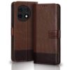 TheGiftKart Flip Back Cover Case for OnePlus 11R 5G | TheGiftKart Flip Back Cover Case for OnePlus 11R 5G | Dual-Color Leather Finish | Inbuilt Stand & Pockets | Wallet Style Flip Back Case Cover for OnePlus 11R 5G (Brown & Coffee)
