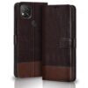TheGiftKart Flip Back Cover Case for Redmi 9 / Redmi 9 Activ/Poco C31 | Leather Finish | Inbuilt Stand & Pockets | Wallet Flip Case Back Cover for Redmi 9 / Redmi 9 Activ/Poco C31 (Coffee & Brown)