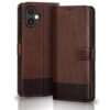 TheGiftKart Flip Back Cover Case for Samsung Galaxy M06 5G TheGiftKart Flip Back Cover Case for Samsung Galaxy M06 5G / F06 5G | Dual-Color Leather Finish | Inbuilt Stand & Pockets | Flip Back Cover for Samsung M06 5G / F06 5G (Faux Leather, Brown & Coffee)