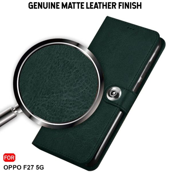 TheGiftKart-Flip-Cover-Back-Case-for-Oppo-F27-5G-Genuine-Leather-Finish-Designer-Button-Inbuilt-Pockets-Stand-Wallet-Style-Flip-Back-Cover-Case-for-Oppo-F27-5G-Faux-Leather-Green.jpg TheGiftKart Flip Cover Back Case for Oppo F27 5G | Genuine Leather Finish | Designer Button | Inbuilt Pockets & Stand | Wallet Style Flip Back Cover Case for Oppo F27 5G (Faux Leather, Green)