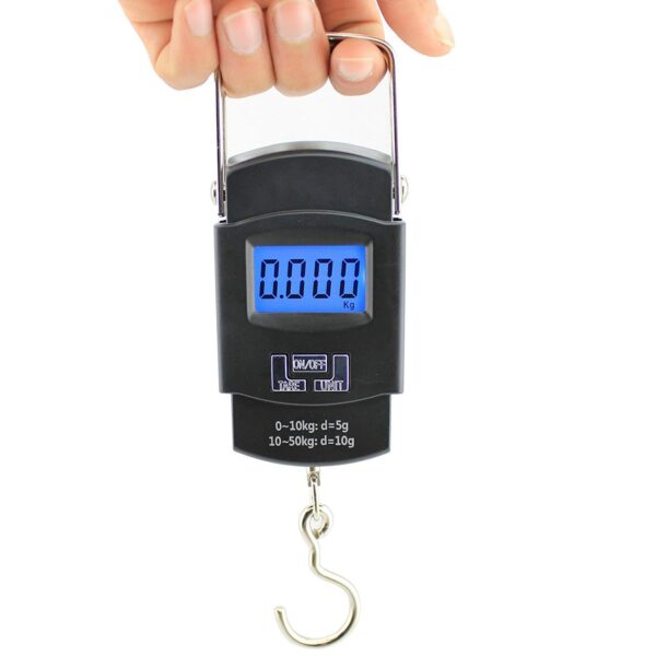 Thermomate Electronic 50Kgs Digital Luggage Weighing Scale, weight machine for Home kitchen Digital weighing hook scale, Kitchen weighing scale kitchen, Weight machine, kitchen scale 50kg.Black