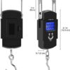 Thermomate Electronic 50Kgs Digital Luggage Weighing Scale, weight machine for Home kitchen Digital weighing hook scale, Kitchen weighing scale kitchen, Weight machine, kitchen scale 50kg.Black