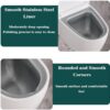 Toilet Shaped Ashtray with Lid | Wall Mounted & Desktop Cigarette Ashtray | Stainless Steel & ABS Windproof Smoking Tray for Bathroom, Home, Office, Hotel & Bar (White)
