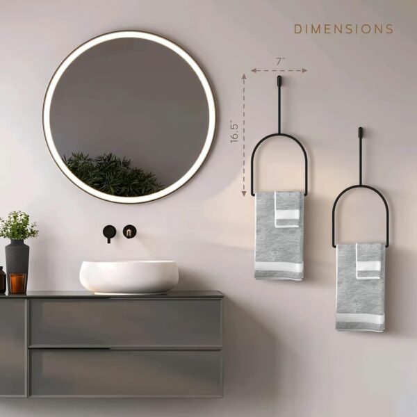 Towel-Ring-Black-Metal-Arched-Design-Towel-Holder-in-Bathroom-Towel-Hanger-for-wash-Basin-Bathroom-Towel-Hanger-for-Wall7x16.5-Inch-Wall-Mounted-Towel-Holder-for-Bathroom-Set-of-1.jpg Towel Ring, Black Metal, Arched Design, Towel Holder in Bathroom, Towel Hanger for wash Basin, Bathroom Towel Hanger for Wall,7x16.5 Inch, Wall Mounted Towel Holder for Bathroom (Set of 1)
