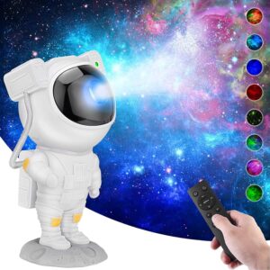 Toy Imagine Astronaut Galaxy Projector Night Light 360° Rotating Nebula Toy Imagine Astronaut Galaxy Projector Night Light 360° Rotating Nebula Star Lamp Projector with Remote Control Ideal for Bedroom Ceiling, Home Decor, and Parties Lighting Gift to Boys & Girls