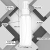 Transparent Empty Refillable Reusable Ultra Fine Mist Spray Bottle Atomizer, Mist Pump For Beauty, Personal Care, Face-Hair Moisturizing, Plants, Electronic Gadgets, Cleaning, Pack of 2