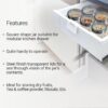 Treo by Milton Cube Storage Containers, Set of 2, Glass Jar with Air Tight Steel Lid, 580 ml each, Transparent Jars for Snacks, Pulses, Masala, Pickles, Cereals, Cookies, Dry Food