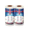 Tri-Activ Washable & Reusable Kitchen Towel Roll | 80 Pulls per Roll, 160 Sheets Pack of 2 | Highly Absorbent Kitchen Tissue Roll | Non Woven Fabric | Better alternative to Paper Tissue Roll | White