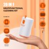 Tukzer Laptop Screen Keyboard Cleaner Kit, 20-in-1 Electronic Gadget Cleaning Tool, 2.5ml Mist Spray, Pen Brush, Air Blower| for MacBook, iPad iPhone Smartphone Tablet, PC Computer, DSLR Camera Lens