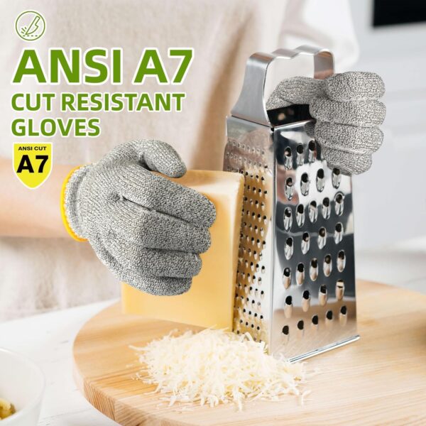 UNITY BRAND Cut Resistant Hand Gloves for Men & Women, Anti Cut Hand Gloves with Comfortable Fit, Reusable Protective Gloves for Chopping, 1 Pair, Free Size (Cut Resistant Gloves)