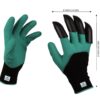 UTKARSH Acrylonitrile Butadiene Styrene Heavy Duty Garden Gloves, Reusable, Washable, with Right Hand Fingertip ABS Claws for Pruning, Digging, Planting and Gardening (Pack of 2 Pairs)