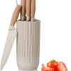 Ultra Knife Set, Precision Cutting Knives, Wood Handle, Non Stick, Ultra Knife Set, Precision Cutting Knives, Wood Handle, Non Stick, Rust Resistant, Durable, Chopping, Slicing, Dicing, Housewarmings, Anti Slip, Modern (1 Pcs)(Multicolor)
