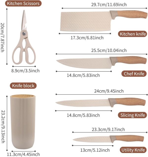 Ultra-Knife-Set-Precision-Cutting-Knives-Wood-Handle-Non-Stick-Rust-Resistant-Durable-Chopping-Slicing-Dicing-Housewarmings-Anti-Slip-Modern-1-PcsMulticolor.jpg Ultra Knife Set, Precision Cutting Knives, Wood Handle, Non Stick, Rust Resistant, Durable, Chopping, Slicing, Dicing, Housewarmings, Anti Slip, Modern (1 Pcs)(Multicolor)