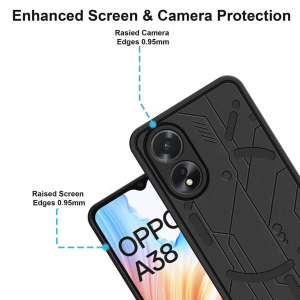 VIDO Designer Soft Silicon Back Case Cover for Oppo A38 4G / Oppo A18 4G
