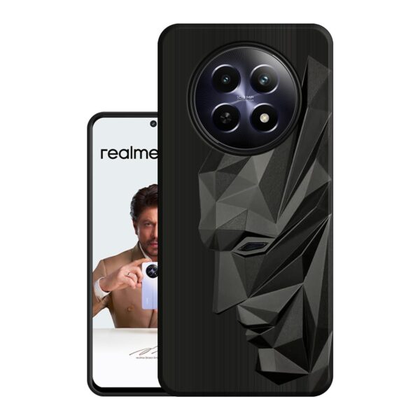 VIDO Silicone Exclusive Soft Back Case Cover for Realme 12 5G / Realme 12X 5G / Realme C65 5G/ Realme 13 5G(Shock Proof |360 Degree Complete Protection),Black