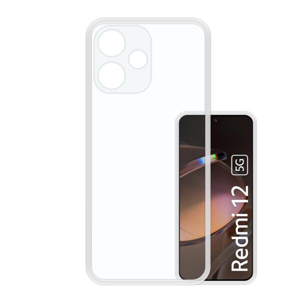VIDO Transparent Back Case Cover for Redmi 12 5G (Soft VIDO Transparent Back Case Cover for Redmi 12 5G (Soft & Flexible & Camera Protection Back Case)