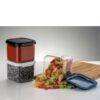 VOLTURI Air Tight Kitchen Containers Set of 6, Kitchen Storage Box for Pulses, Cereals, Grains, Dry Fruits, Pantry Organization, Kitchen Accessories Items for Home, Food Grade (500 ML, Transparent)