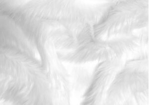 VRB Dec 1 Mtr 60Inch Fur White Solid Cloth For VRB Dec 1 Mtr 60Inch Fur White Solid Cloth For Decoration,Baby Photoshoot Props Cloth For Decoration,Parties,Costumes, Gift Packing,Party Decor,Backdrop For Wedding Mandap,Pooja (White, 1 Mtr)