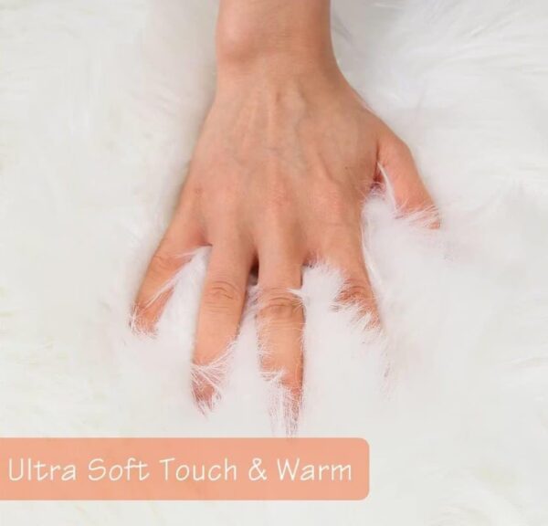 VRB Dec 1 Mtr 60Inch Fur White Solid Cloth For Decoration,Baby Photoshoot Props Cloth For Decoration,Parties,Costumes, Gift Packing,Party Decor,Backdrop For Wedding Mandap,Pooja (White, 1 Mtr)