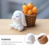 VRB Dec Miniature Decor Items Set for Unique Gift,Home,Living Room,Office,Restaurant VRB Dec Miniature Decor Items Set for Unique Gift,Home,Living Room,Office,Restaurant Decor,Military Showpiece,Perfect Valentine Decoration Items (Rabbits Miniature 7Pcs Set)