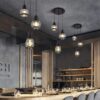 VRCT Antique Design Lantern Ceiling Hanging Pendant Light for Decoration of Home, Restaurant - 3 Set Piece (Bulb not Included)(AC/DC, Metal)