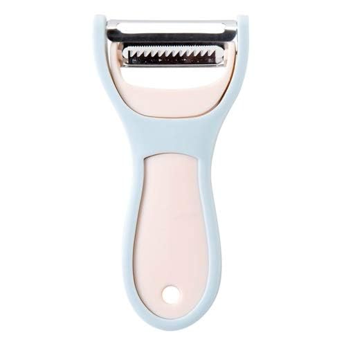 Vegetable Peeler with Stainless Steel Blade, Blue and Pink Handle, Vegetable Peeler with Stainless Steel Blade, Blue and Pink Handle, Kitchen Tool for Fruits and Vegetables