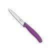 Victorinox Swiss Made Stainless Steel Swiss Classic Paring Knife, 10 cm, Serrated Edge with Pointed Tip, Professional and Household Kitchen Tools, Kitchen Items, Purple, 6.7735.C1 | Multipurpose Knife